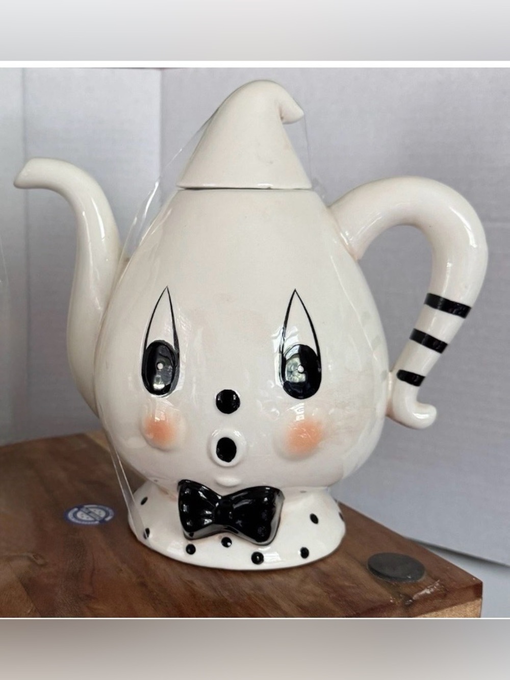 NEW! Johanna Parker Halloween Ghost Teapot
